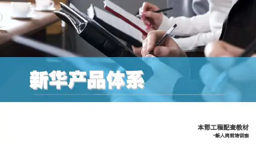 新华保险-产品体系