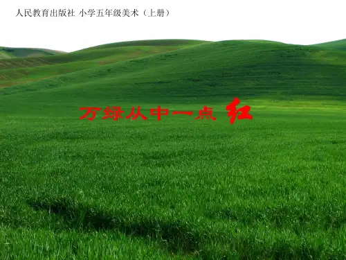 人教版美术小学五年级上册1色彩的对比 课件