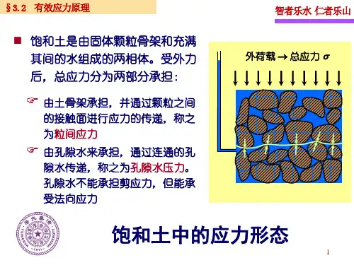 土力学-第三章-有效应力原理2、地基自重应力计算1 张丙印