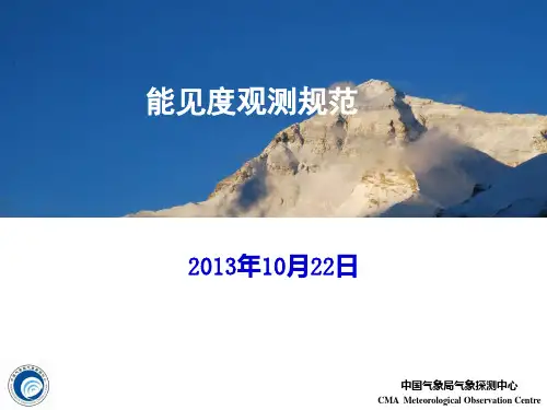 能见度观测规范