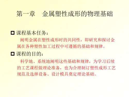 金属塑性成形原理课件