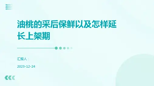 油桃的采后保鲜以及怎样延长上架期