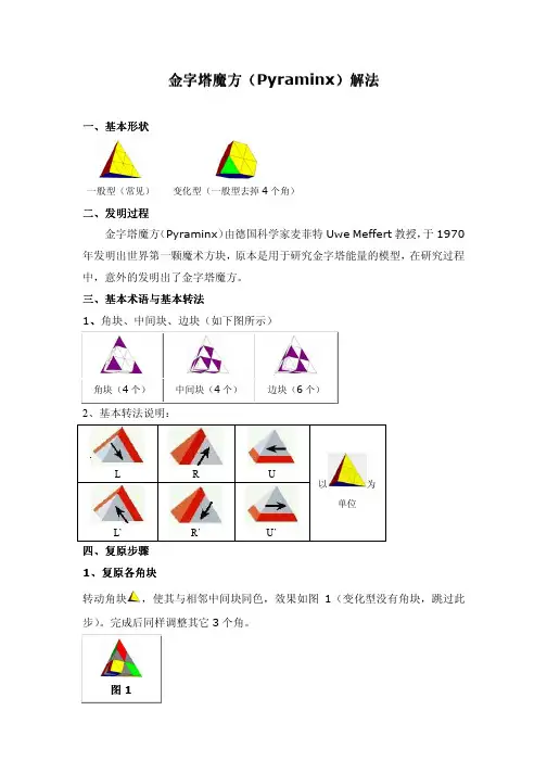 金字塔魔方解法
