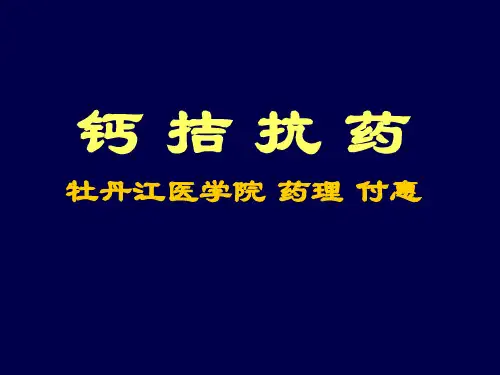 钙拮抗药