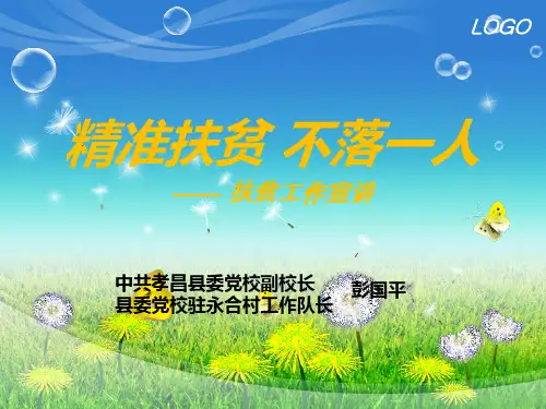 精准扶贫ppt