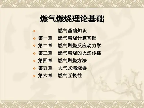燃气燃烧理论基础
