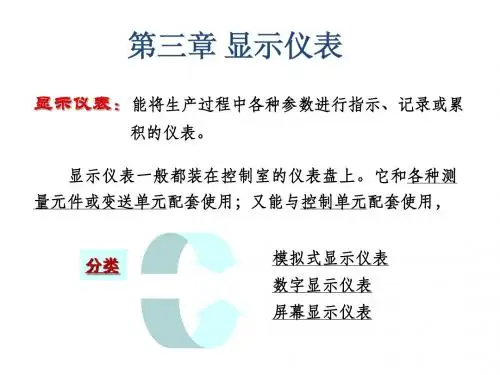 第三章 显示仪表