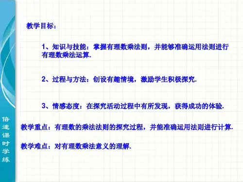 1.4.1有理数的乘法(1