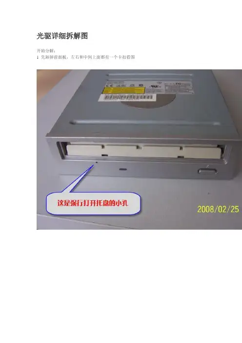 光驱详细拆解图