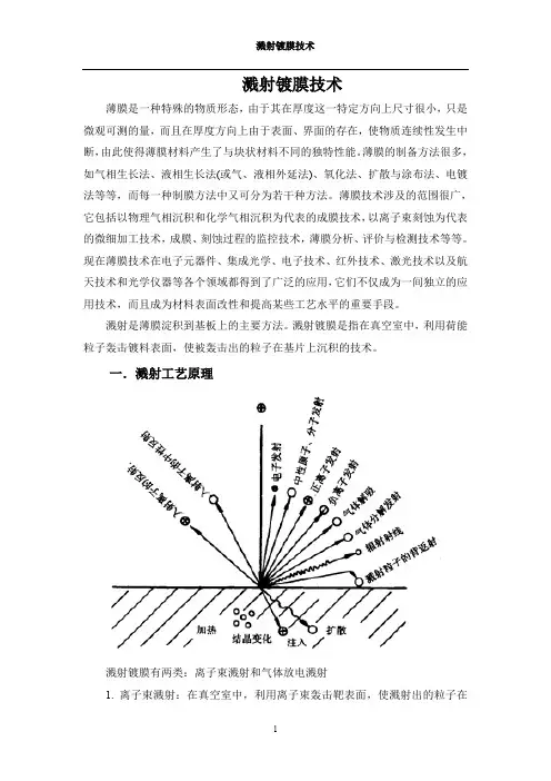 溅射镀膜技术
