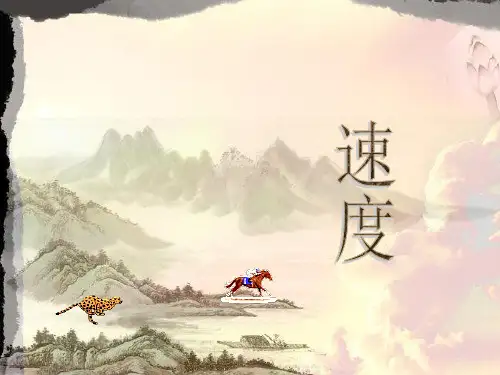 苏科版 5.2速度 课件(共39张PPT)