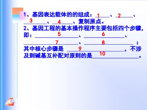 高中生物必修3知识默写过关