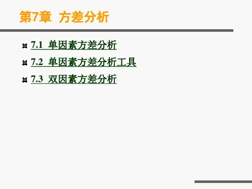 EXCEL_应用版_第7章__方差分析