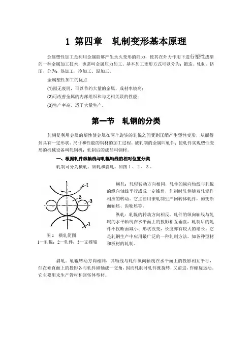 轧制变形基本原理