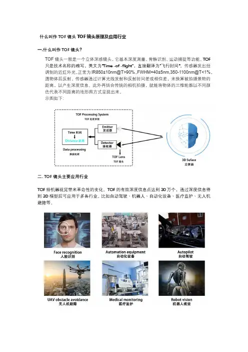 什么叫作TOF镜头TOF镜头原理及应用行业