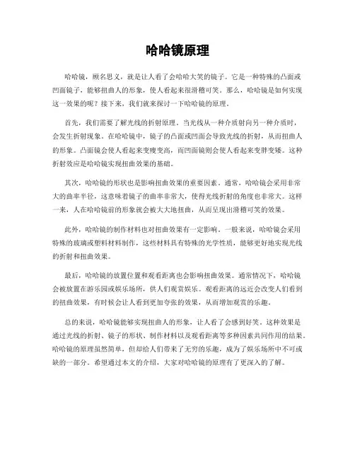 哈哈镜原理