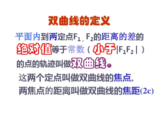 双曲线的定义及标准方程(PPT)5-2