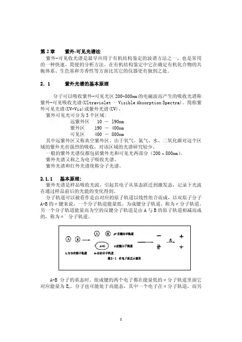 波谱分析之紫外篇
