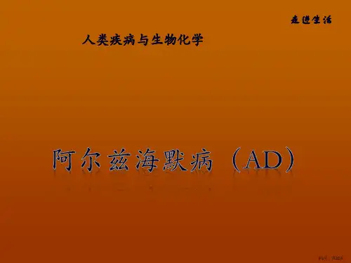 阿尔兹海默病PPT课件