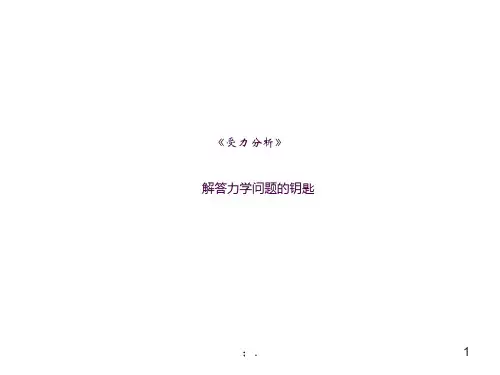 专题：初中力学受力分析ppt课件