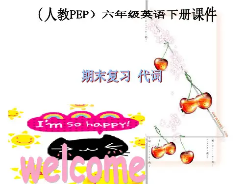 (人教PEP)小学六年级英语下册课件期末复习