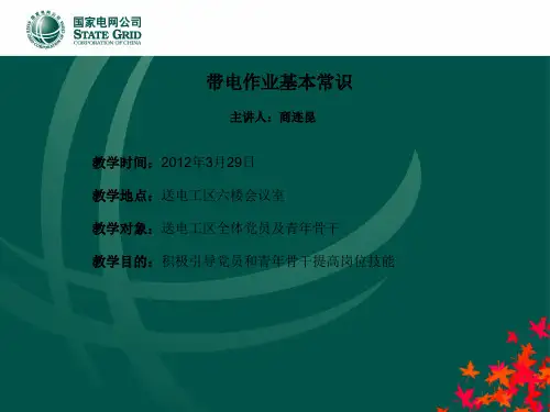 带电作业基本常识