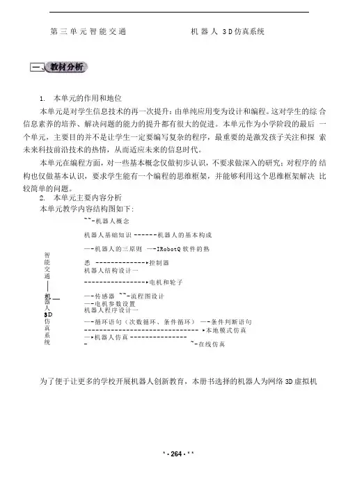 机器人3D仿真系统