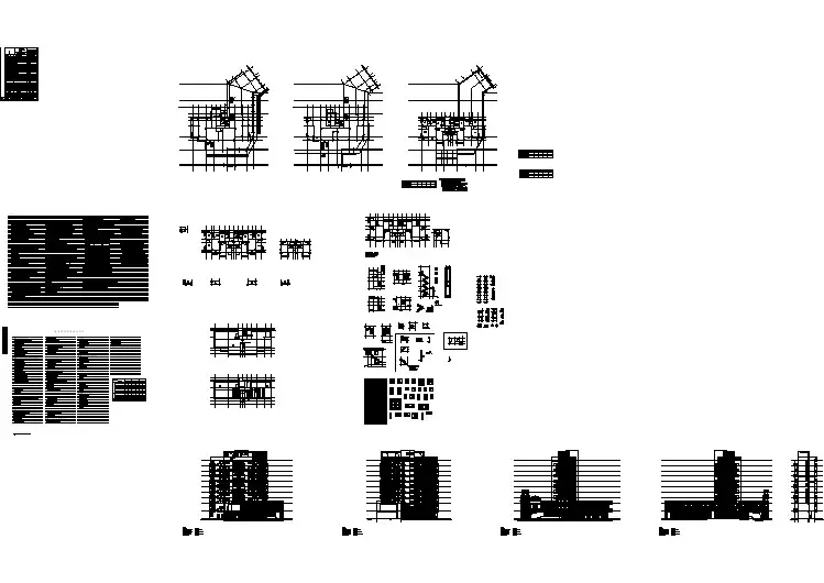 某地区十层框架结构商住楼建筑施工图