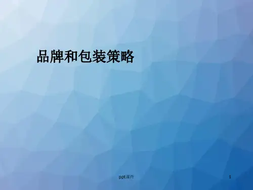 品牌和包装策略  ppt课件
