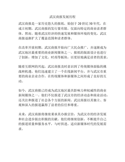 武汉商报发展历程
