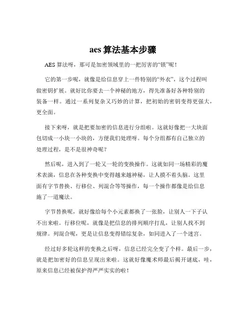 aes算法基本步骤