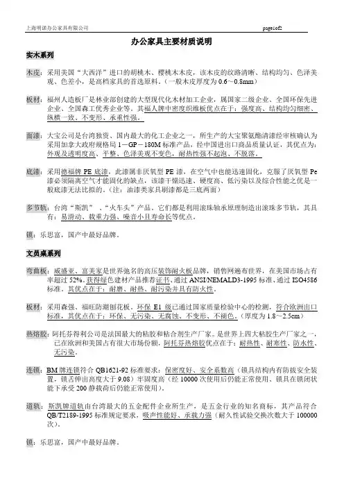 办公家具主要材质说明4