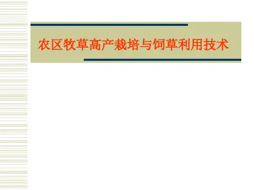 牧草栽培与饲草加工 