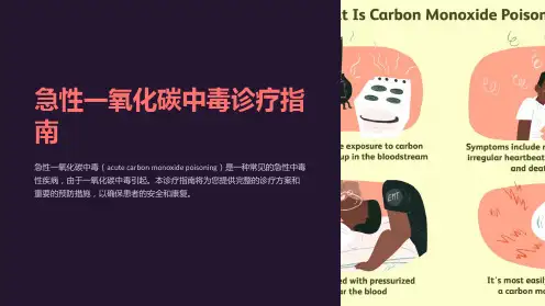 急性一氧化碳中毒诊疗指南