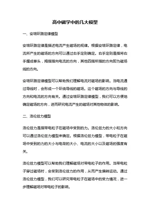 高中磁学中的几大模型