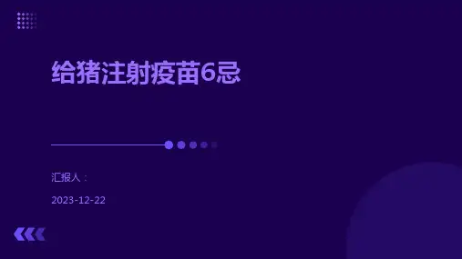 给猪注射疫苗6忌