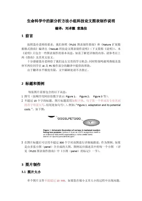 科技论文图表制作说明
