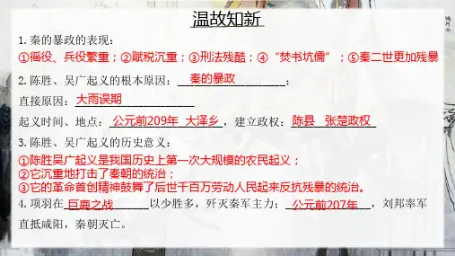 第11课 西汉建立和“文景之治” 课件(共23张PPT)