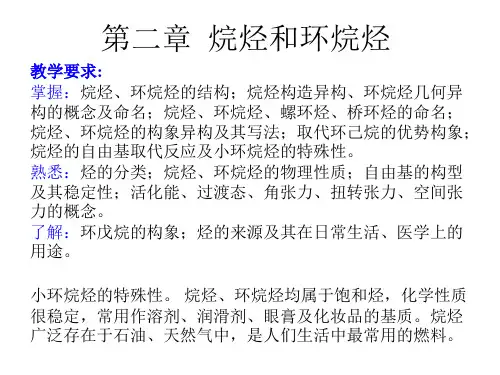 第二章烷烃和环烷烃