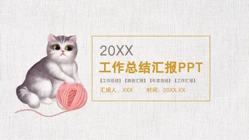 宠物店工作总结计划汇报PPT模板