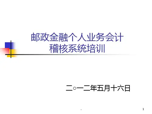 邮政储蓄银行培训PPT课件
