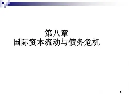 第八章 国际资本流动与债务危机