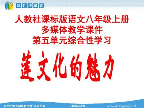 莲文化的魅力(课件+教案+16个mp3音频和flash动画)