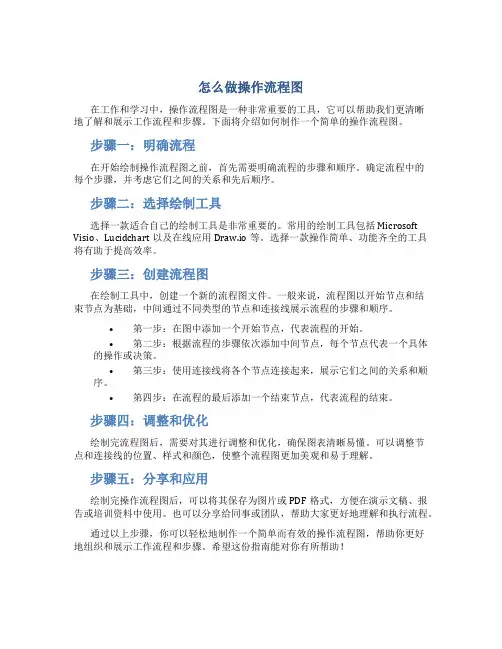 怎么做操作流程图