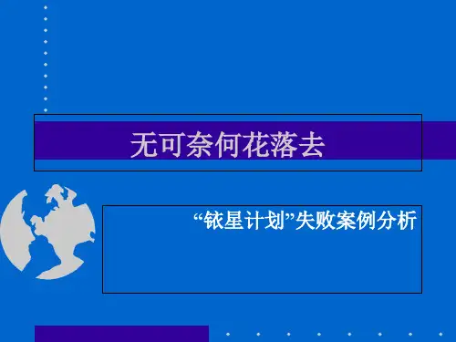 “铱星计划”失败案例分析