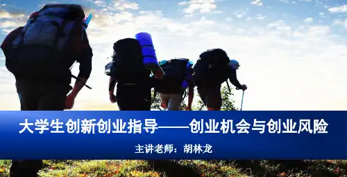 第三章创业机会与创业风险  ppt课件