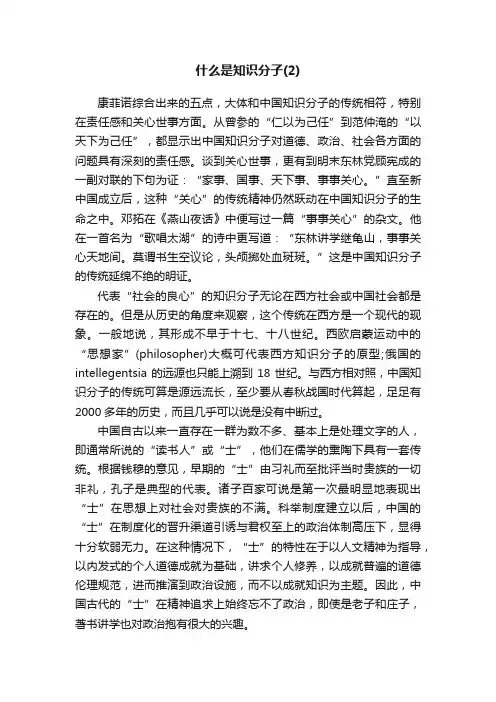 什么是知识分子（2）
