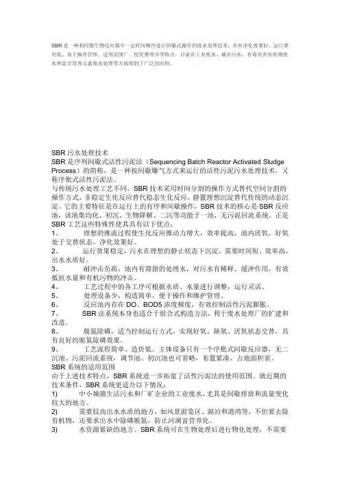 SBR处理技术