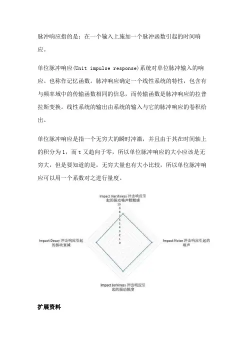 离散系统单位脉冲响应的物理含义