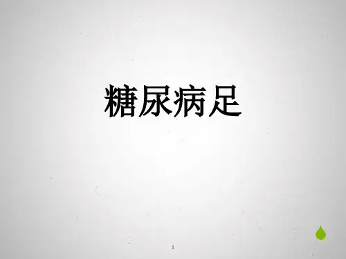 糖尿病足PPT课件
